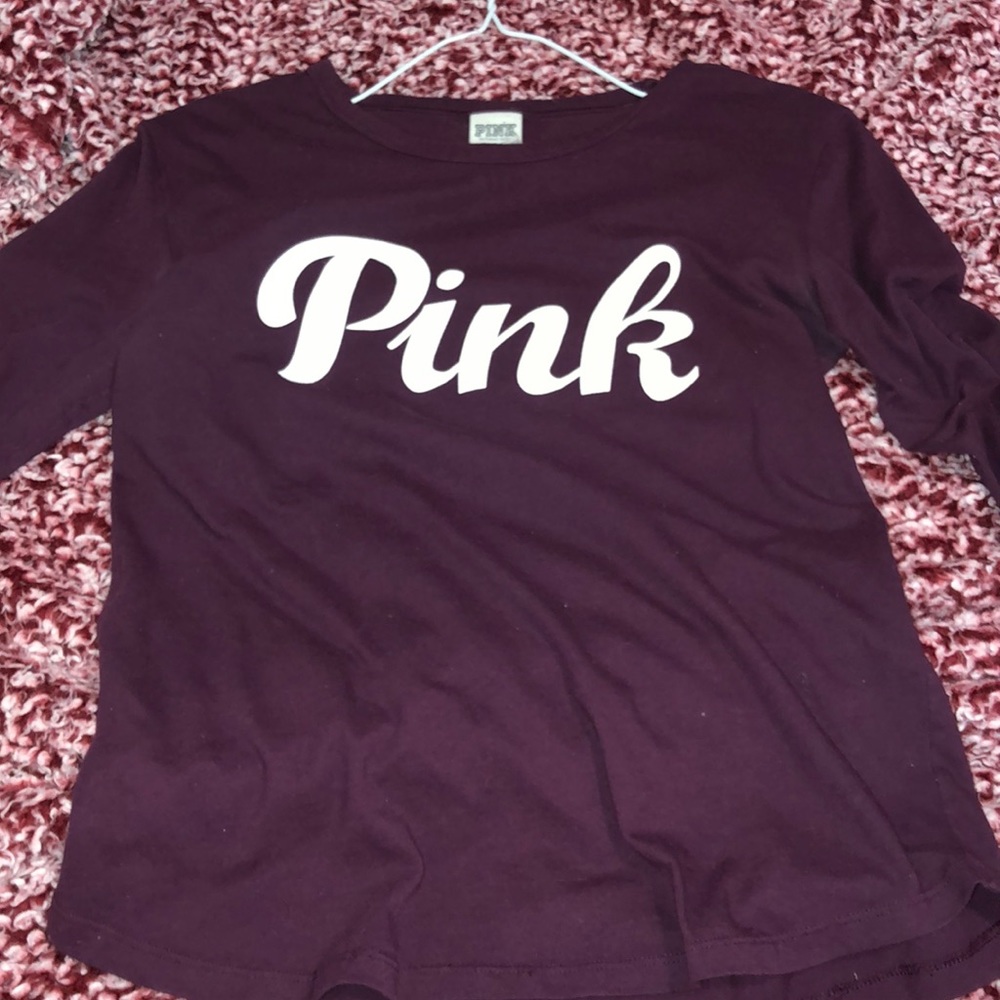 pink vs maroon long sleeve